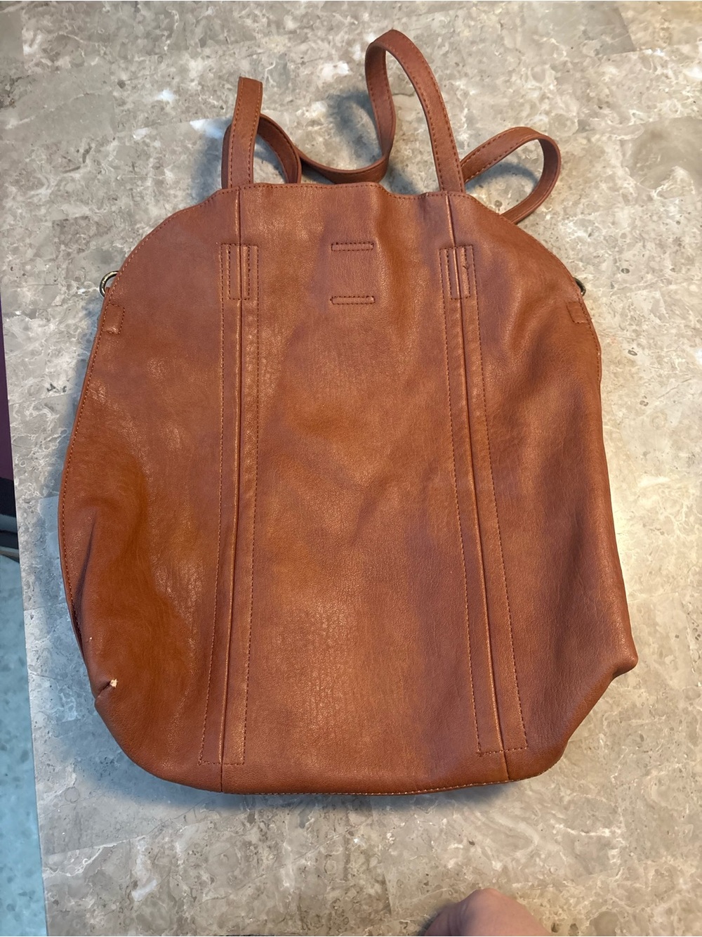 Source Unknown Brown Leather-Style Women's Shoulder Bag